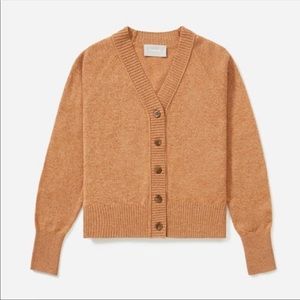 Everlane cashmere and wool brown cardigan